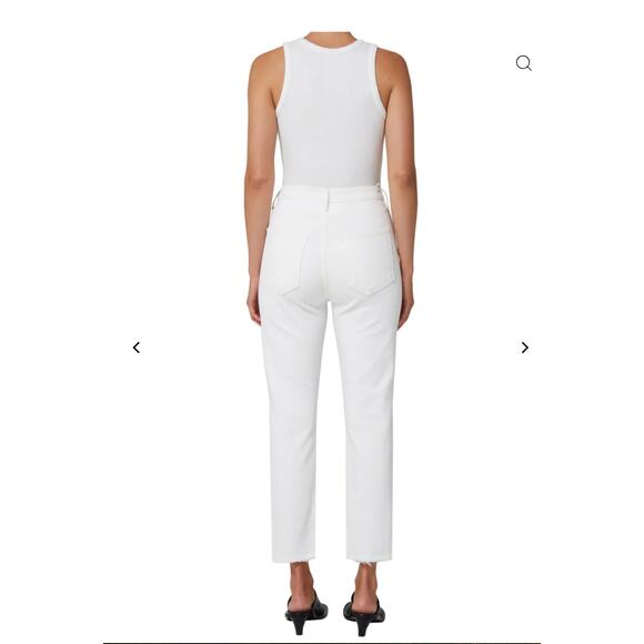 AGOLDE NWT Riley Crop Ankle Denim Jean in White Whip // 24 - Picture 3 of 13